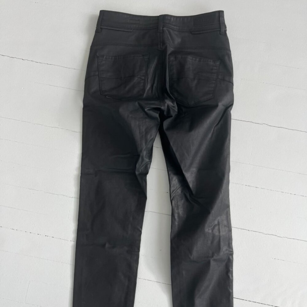 Salsa Jeans Faux Leather Pants Black Size 28